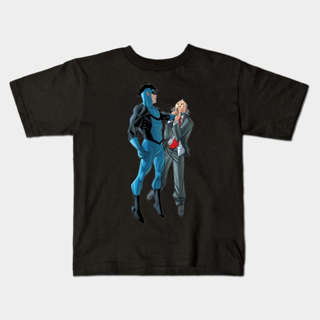 invincible stckr Kids T-Shirt by super villain